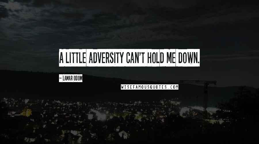 Lamar Odom Quotes: A little adversity can't hold me down.