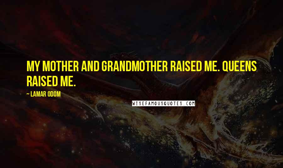 Lamar Odom Quotes: My mother and grandmother raised me. Queens raised me.