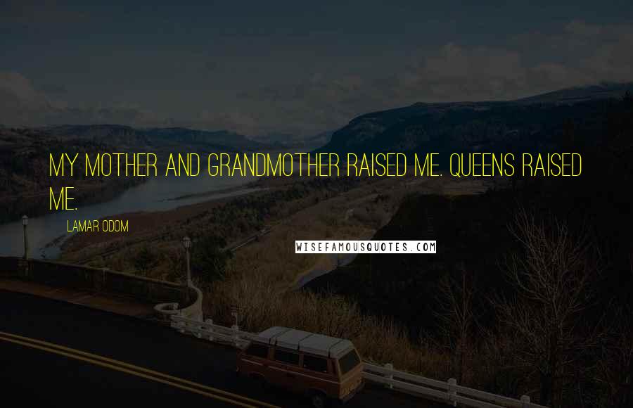 Lamar Odom Quotes: My mother and grandmother raised me. Queens raised me.