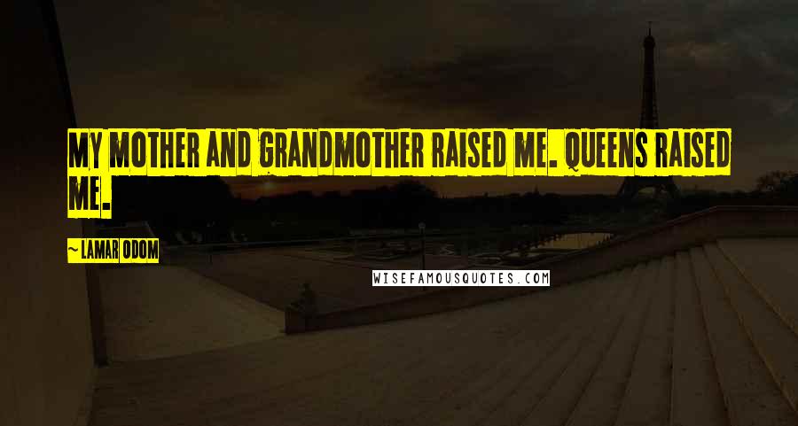 Lamar Odom Quotes: My mother and grandmother raised me. Queens raised me.