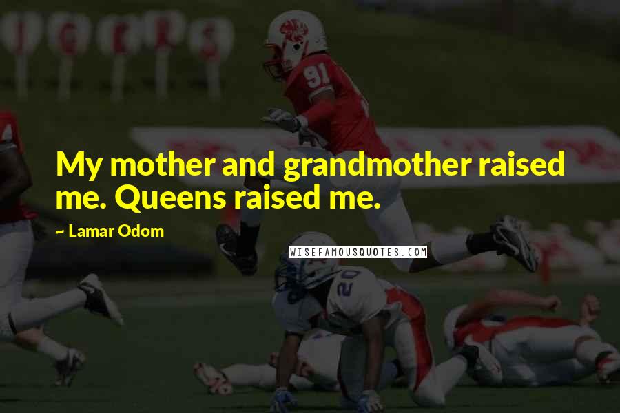 Lamar Odom Quotes: My mother and grandmother raised me. Queens raised me.