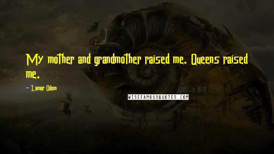 Lamar Odom Quotes: My mother and grandmother raised me. Queens raised me.