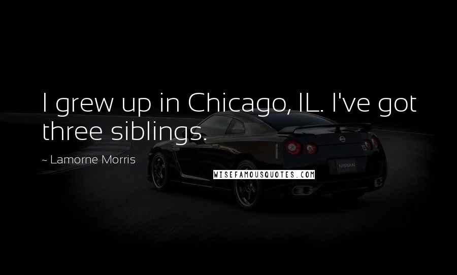 Lamorne Morris Quotes: I grew up in Chicago, IL. I've got three siblings.