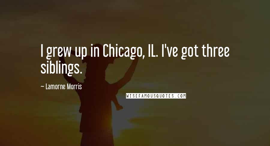 Lamorne Morris Quotes: I grew up in Chicago, IL. I've got three siblings.