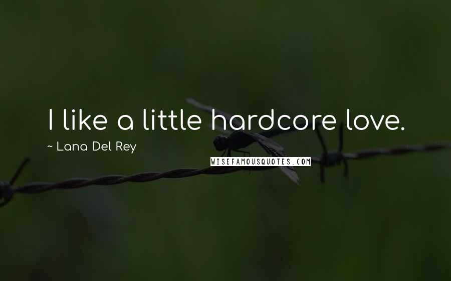 Lana Del Rey Quotes: I like a little hardcore love.