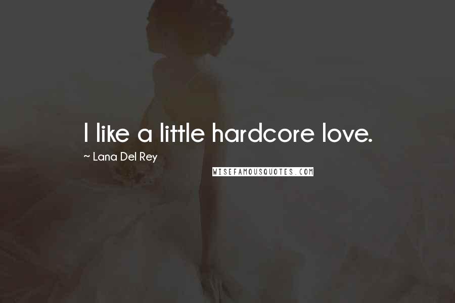 Lana Del Rey Quotes: I like a little hardcore love.