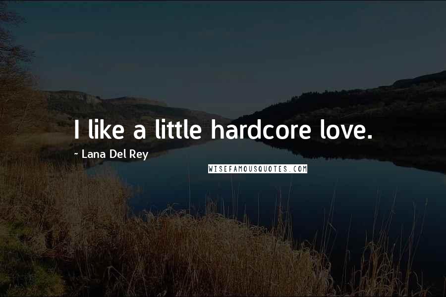 Lana Del Rey Quotes: I like a little hardcore love.