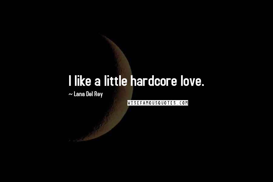 Lana Del Rey Quotes: I like a little hardcore love.