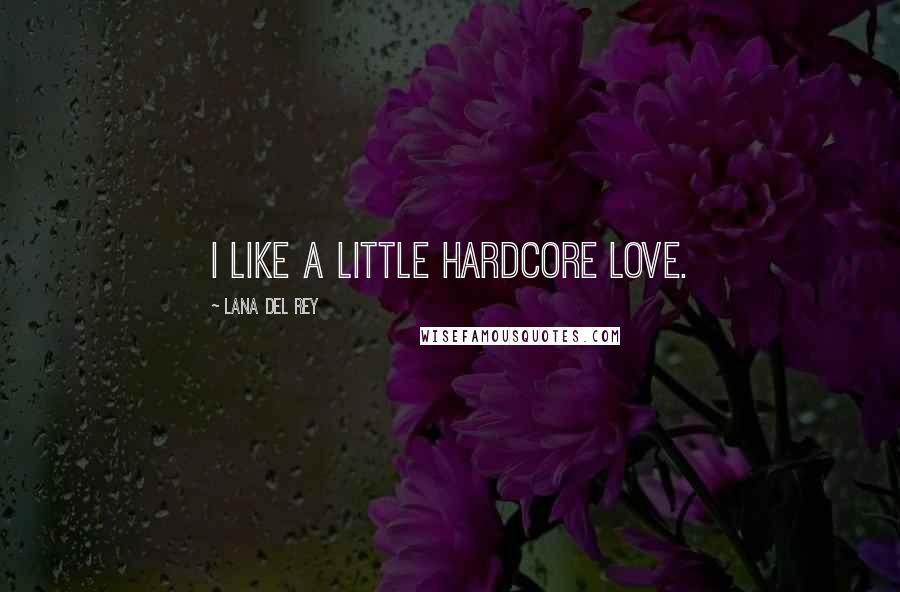 Lana Del Rey Quotes: I like a little hardcore love.