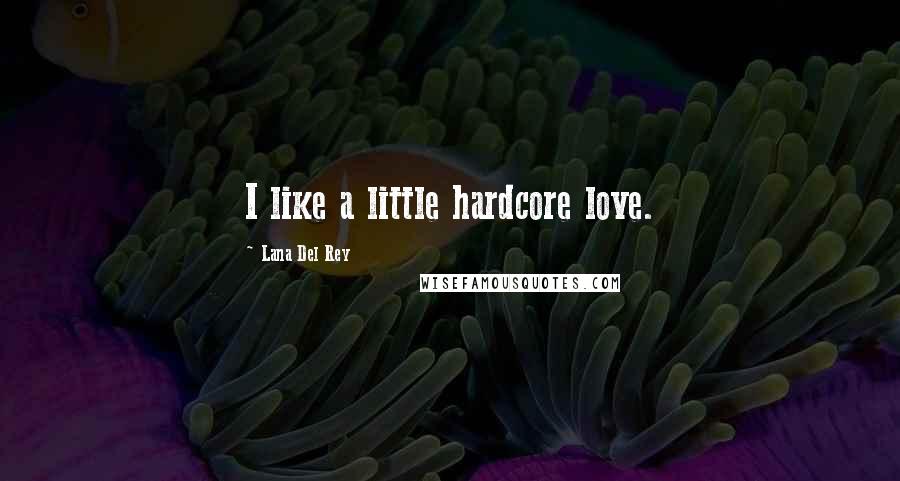 Lana Del Rey Quotes: I like a little hardcore love.