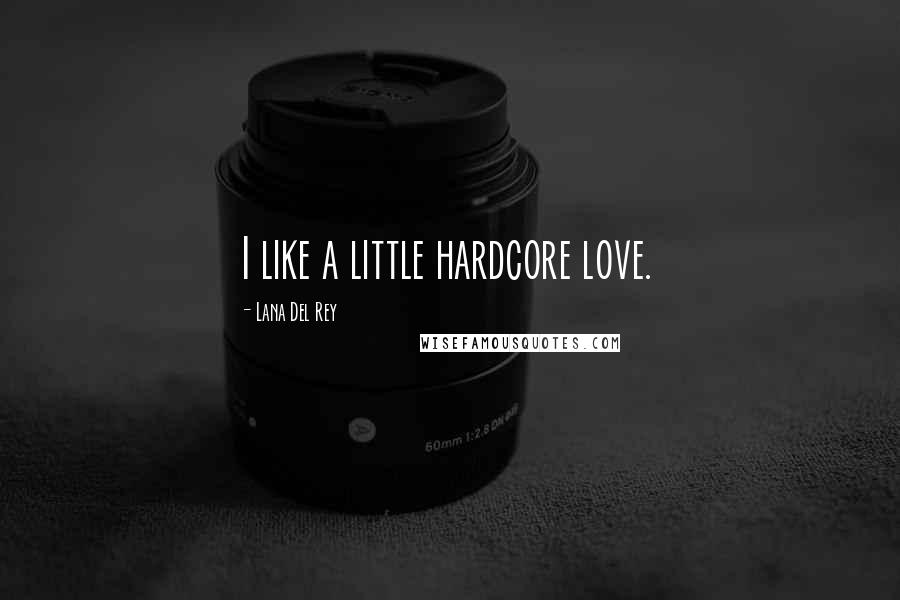 Lana Del Rey Quotes: I like a little hardcore love.