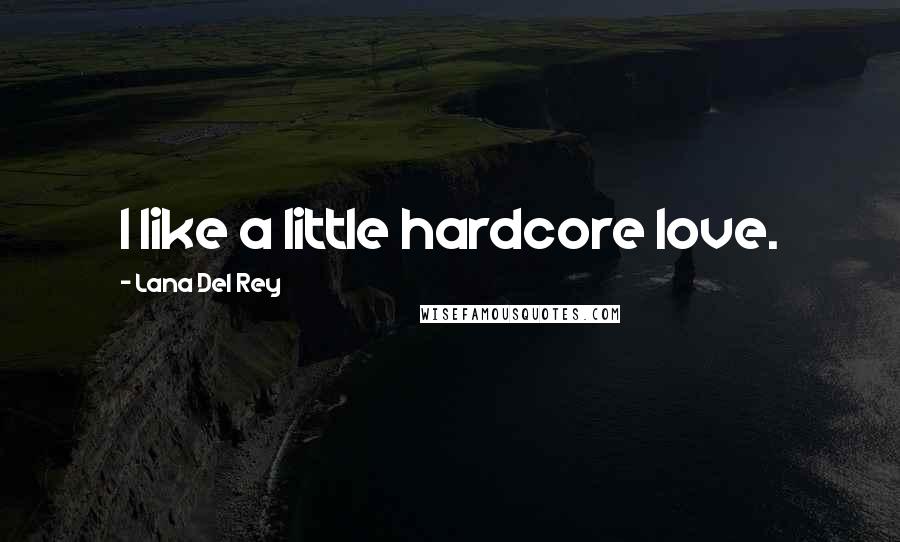 Lana Del Rey Quotes: I like a little hardcore love.