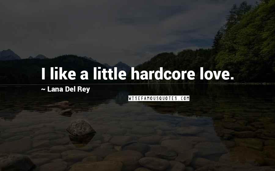 Lana Del Rey Quotes: I like a little hardcore love.