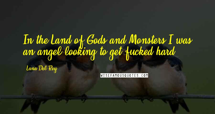 Lana Del Rey Quotes: In the Land of Gods and Monsters I was an angel looking to get fucked hard