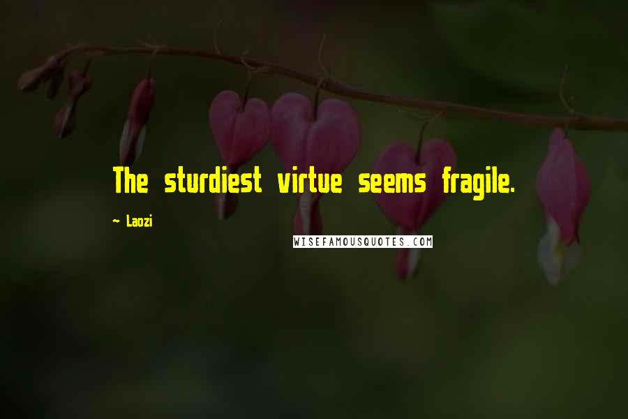 Laozi Quotes: The sturdiest virtue seems fragile.