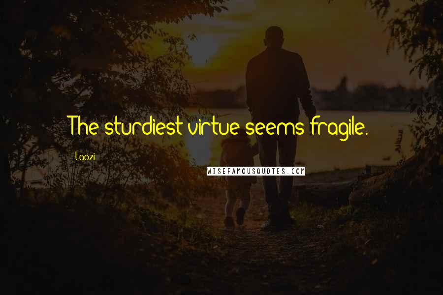 Laozi Quotes: The sturdiest virtue seems fragile.