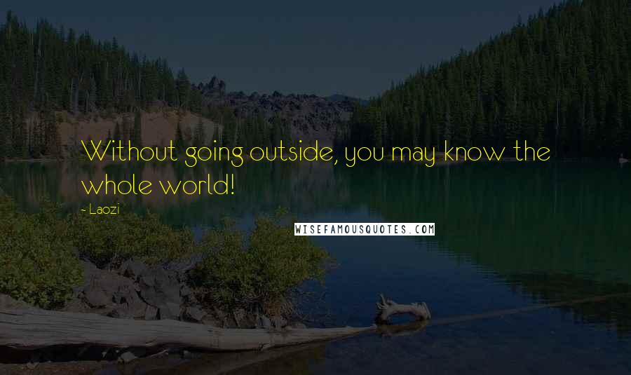 Laozi Quotes: Without going outside, you may know the whole world!