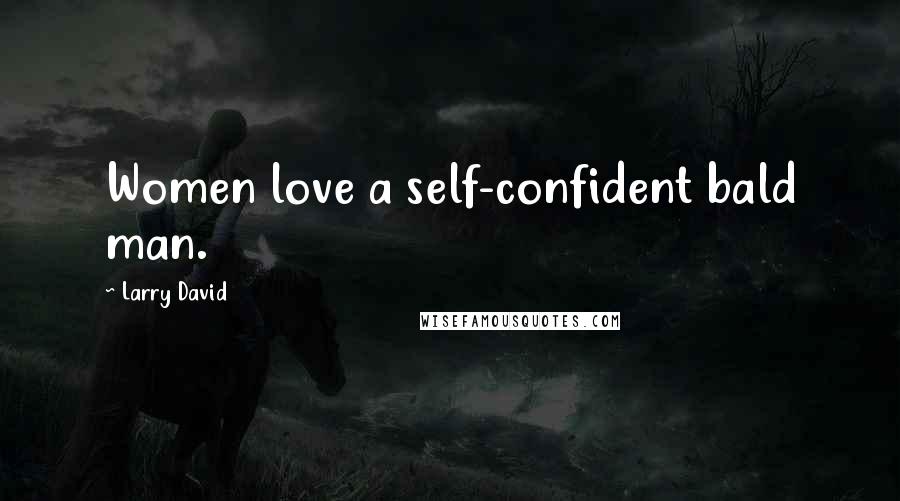 Larry David Quotes: Women love a self-confident bald man.