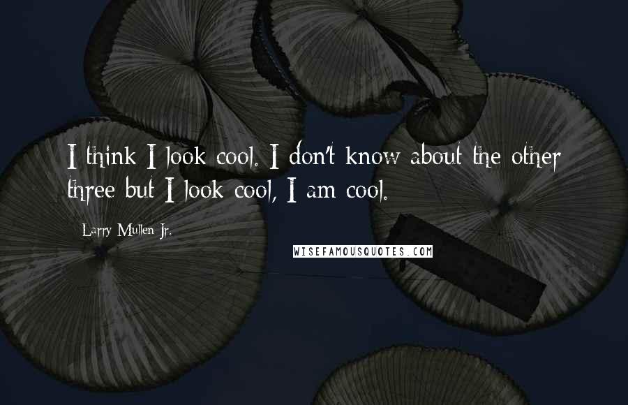 Larry Mullen Jr. Quotes: I think I look cool. I don't know about the other three but I look cool, I am cool.