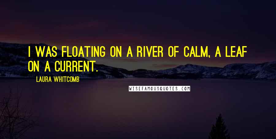 Laura Whitcomb Quotes: I was floating on a river of calm, a leaf on a current.