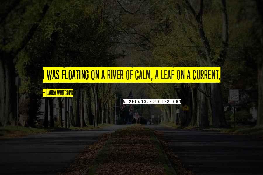 Laura Whitcomb Quotes: I was floating on a river of calm, a leaf on a current.