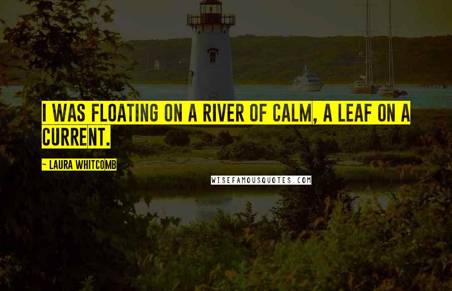 Laura Whitcomb Quotes: I was floating on a river of calm, a leaf on a current.