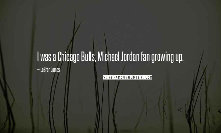 LeBron James Quotes: I was a Chicago Bulls, Michael Jordan fan growing up.