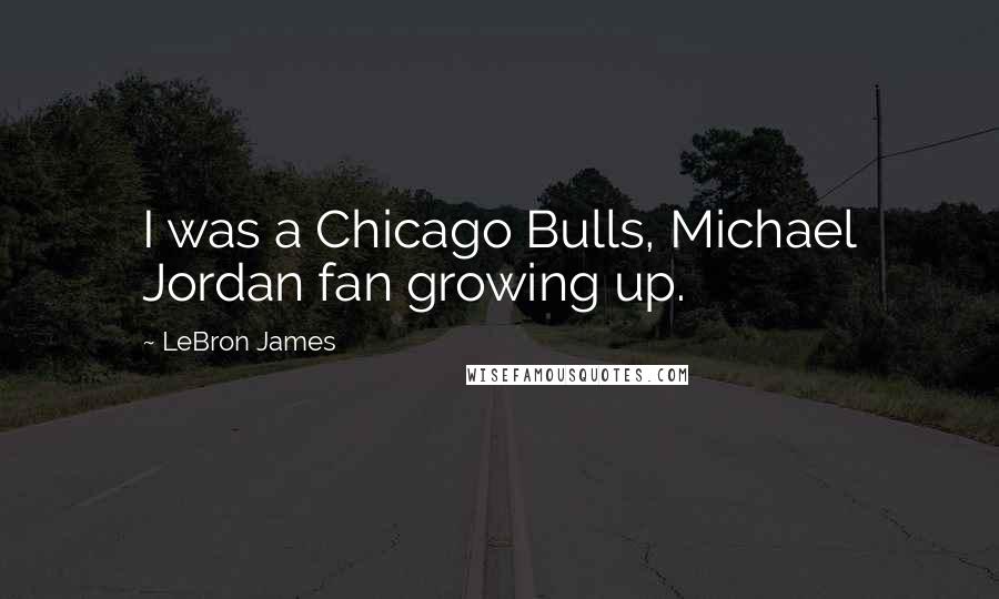 LeBron James Quotes: I was a Chicago Bulls, Michael Jordan fan growing up.