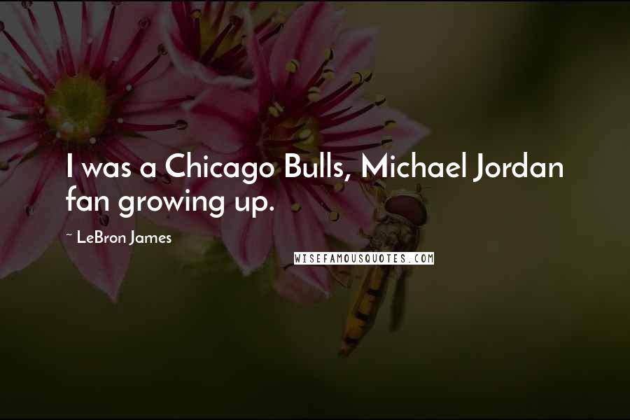 LeBron James Quotes: I was a Chicago Bulls, Michael Jordan fan growing up.