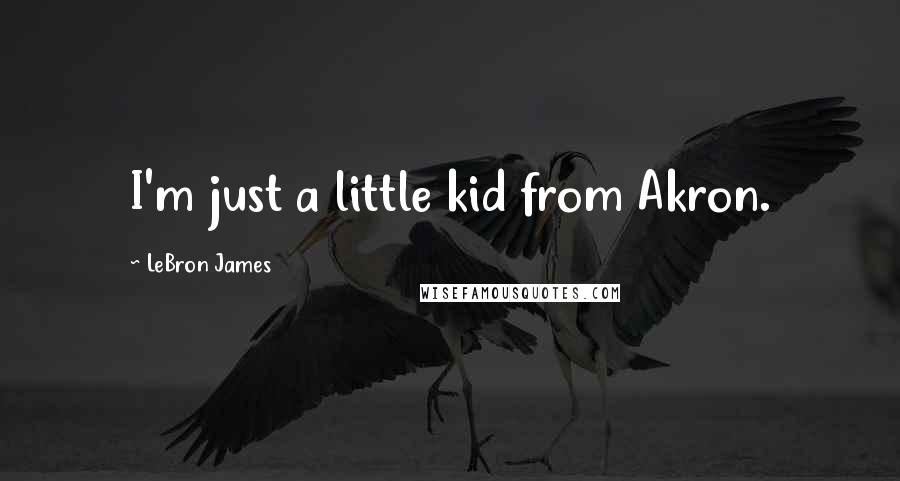 LeBron James Quotes: I'm just a little kid from Akron.
