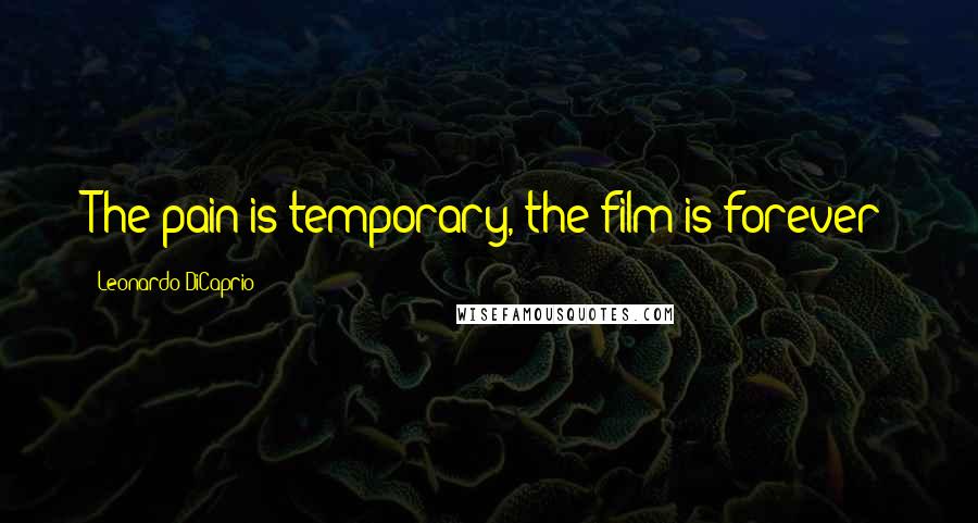 Leonardo DiCaprio Quotes: The pain is temporary, the film is forever