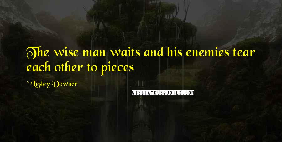 Lesley Downer Quotes: The wise man waits and his enemies tear each other to pieces