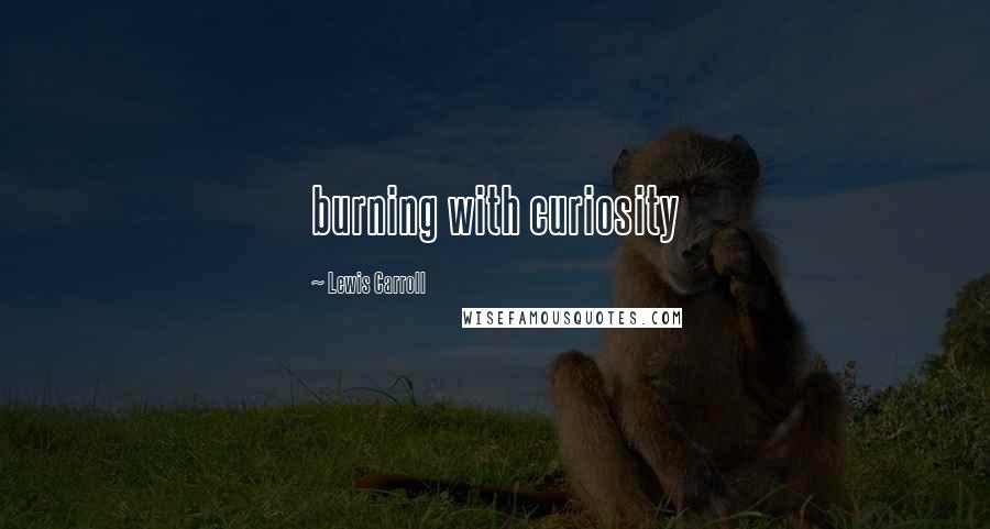 Lewis Carroll Quotes: burning with curiosity