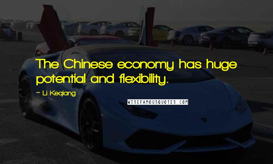 Li Keqiang Quotes: The Chinese economy has huge potential and flexibility.