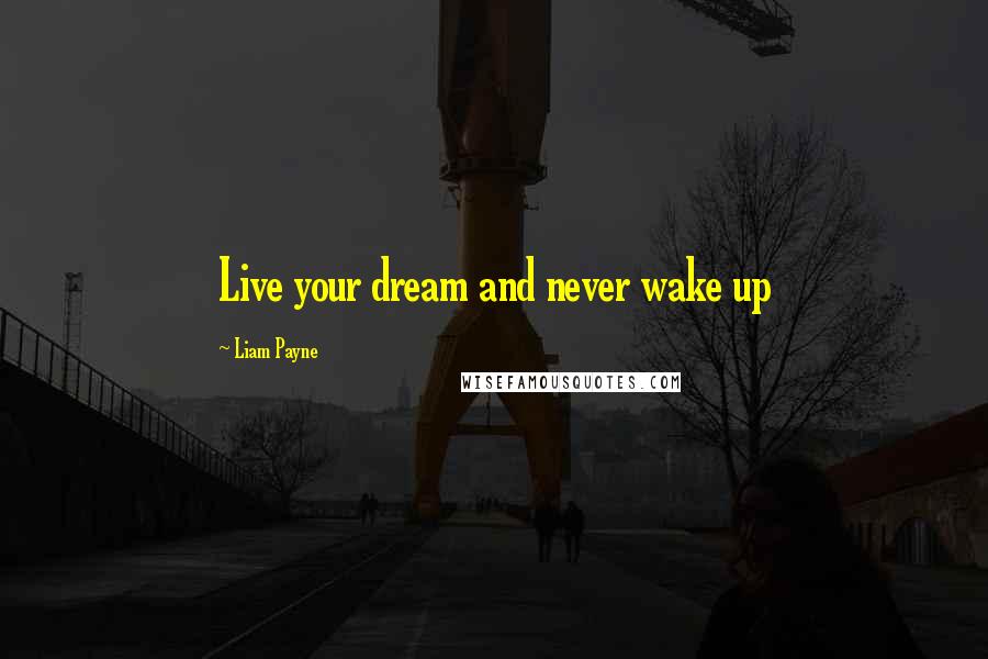 Liam Payne Quotes: Live your dream and never wake up