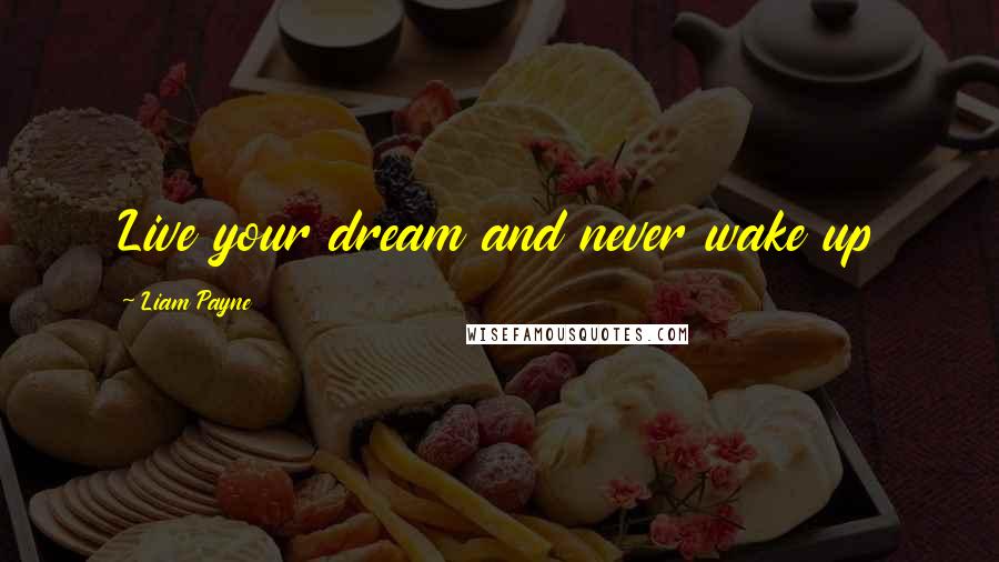 Liam Payne Quotes: Live your dream and never wake up