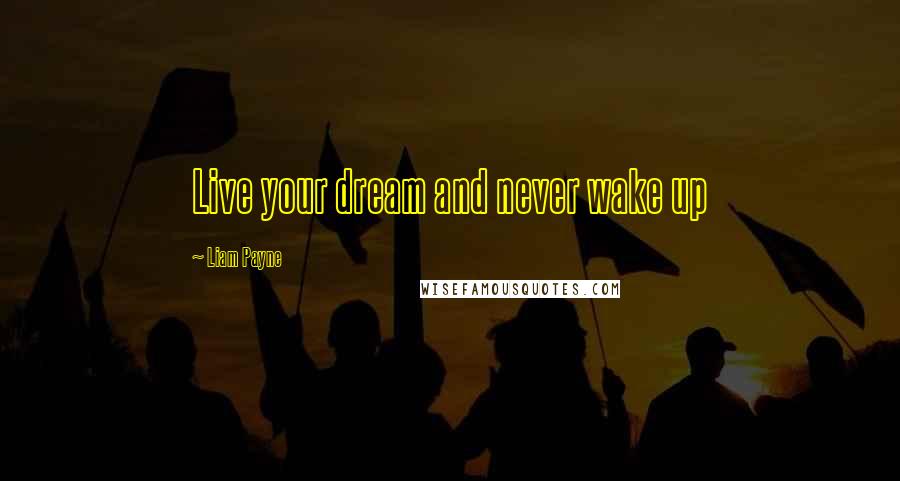 Liam Payne Quotes: Live your dream and never wake up