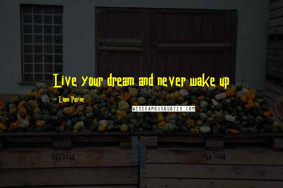 Liam Payne Quotes: Live your dream and never wake up