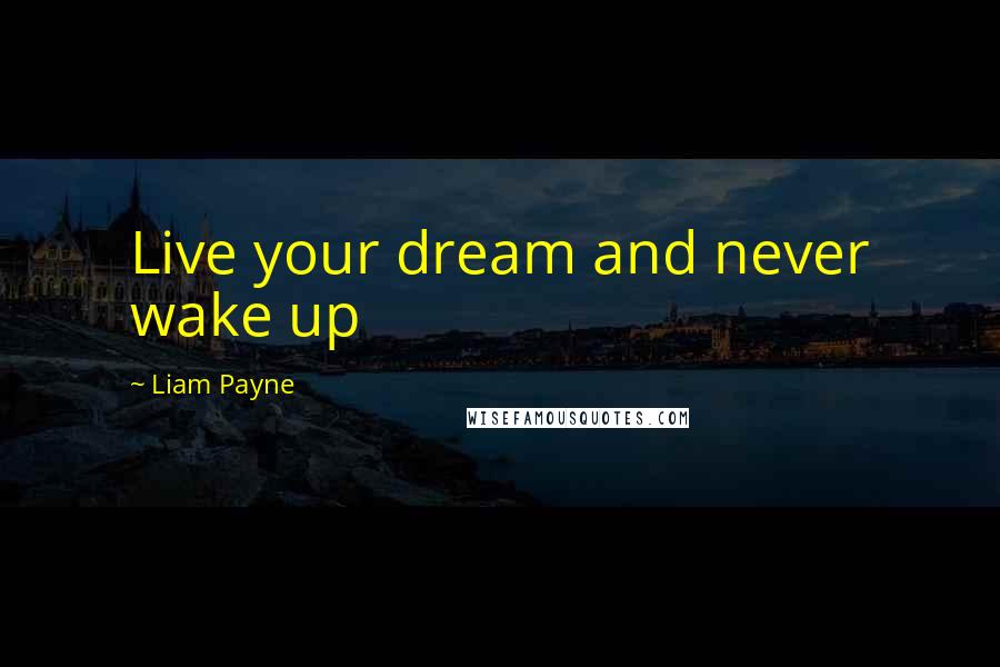 Liam Payne Quotes: Live your dream and never wake up