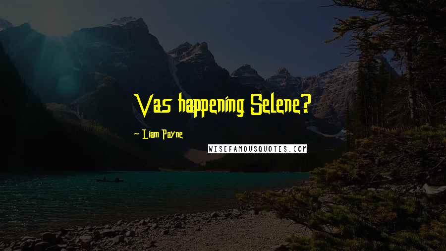 Liam Payne Quotes: Vas happening Selene?