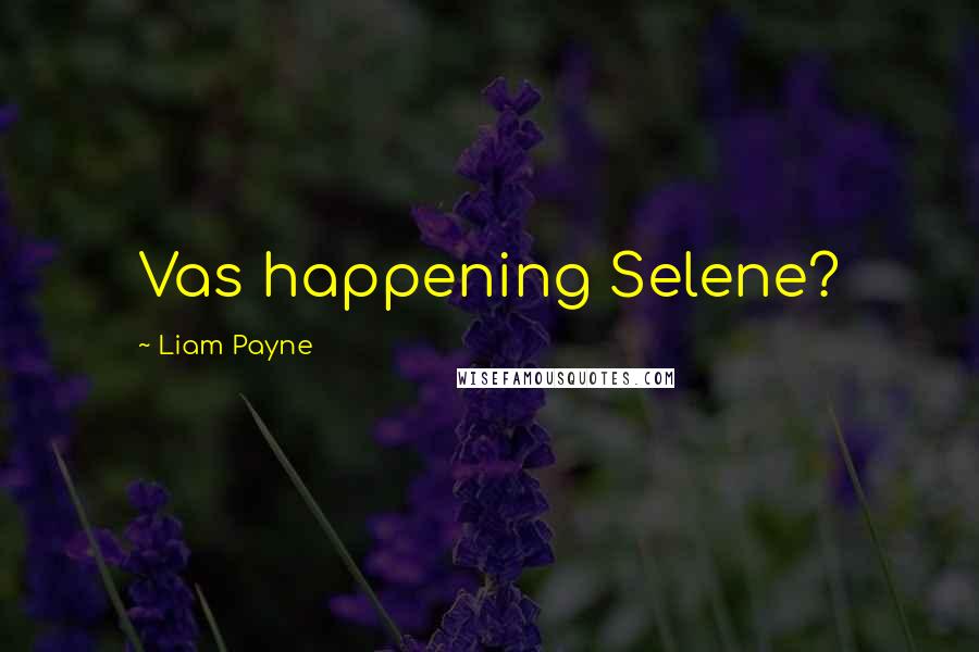 Liam Payne Quotes: Vas happening Selene?