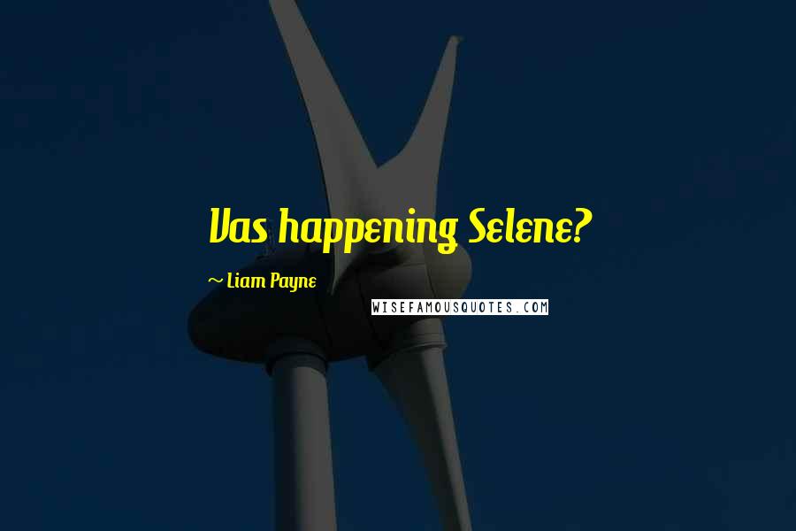 Liam Payne Quotes: Vas happening Selene?