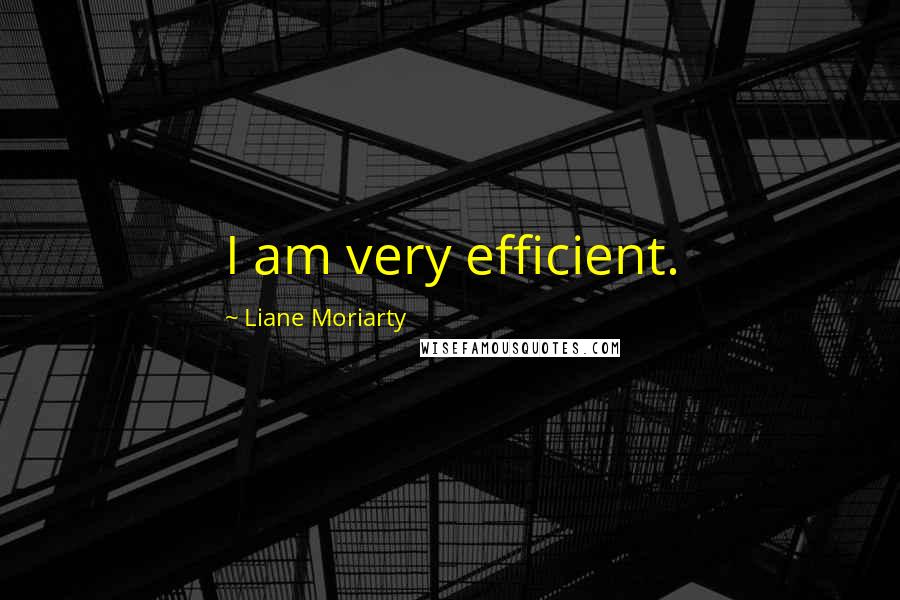 Liane Moriarty Quotes: I am very efficient.