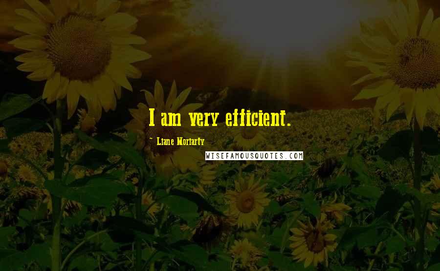 Liane Moriarty Quotes: I am very efficient.