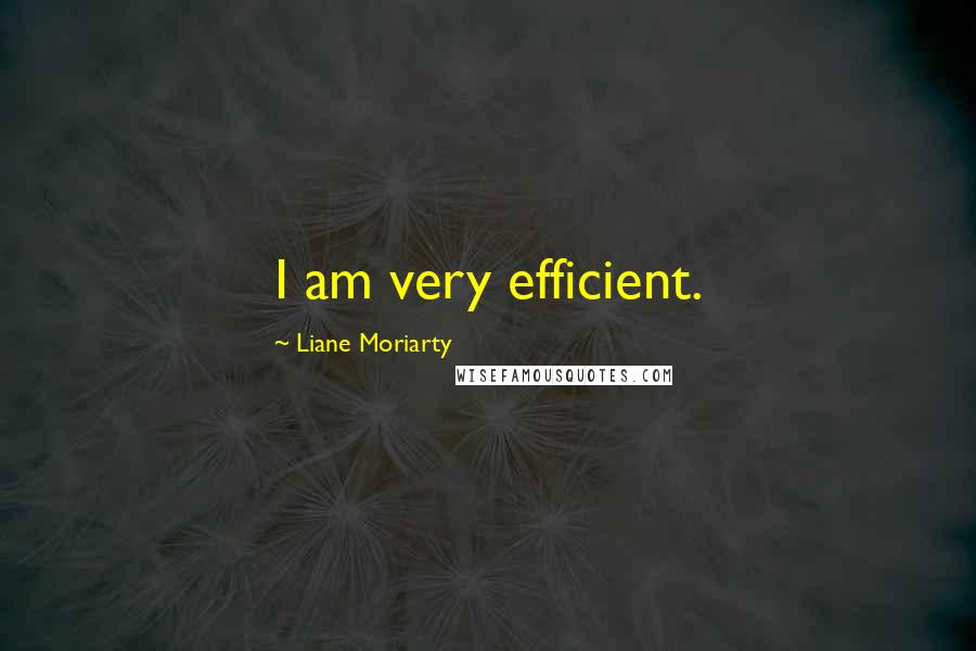 Liane Moriarty Quotes: I am very efficient.