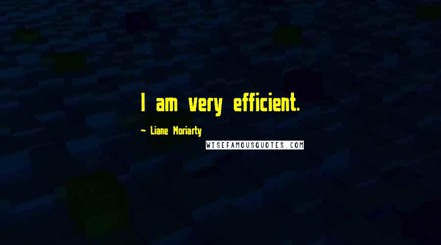 Liane Moriarty Quotes: I am very efficient.