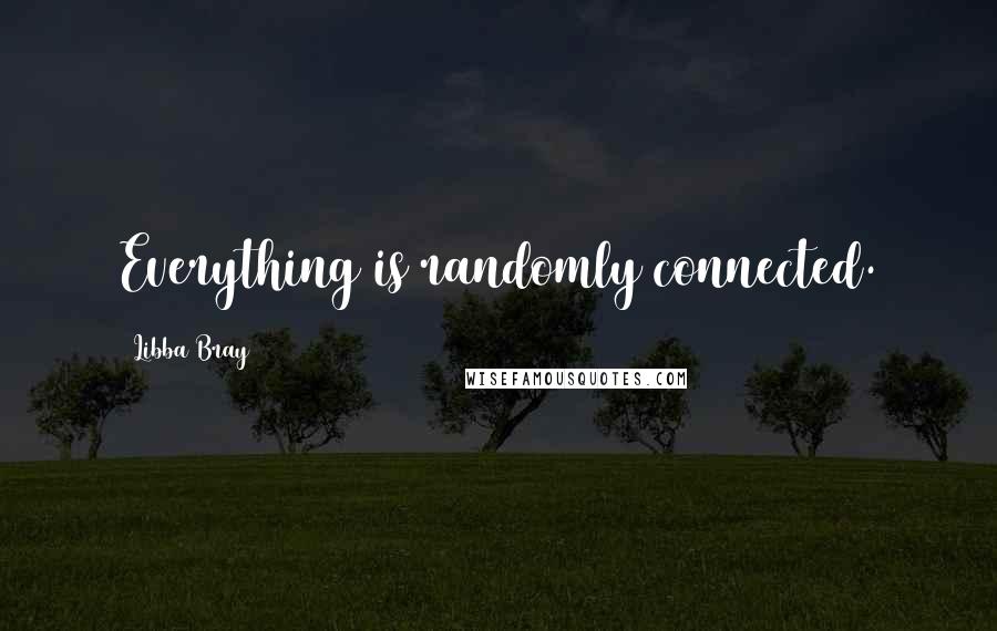 Libba Bray Quotes: Everything is randomly connected.