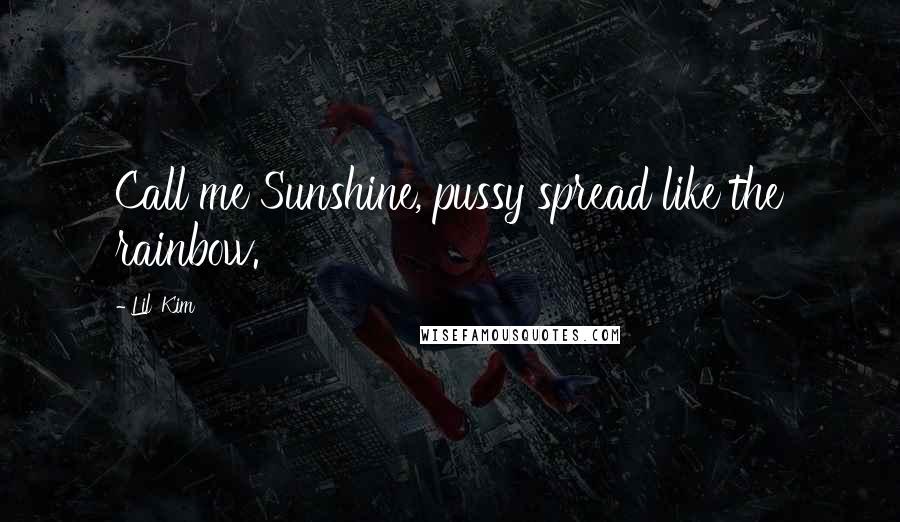 Lil' Kim Quotes: Call me Sunshine, pussy spread like the rainbow.