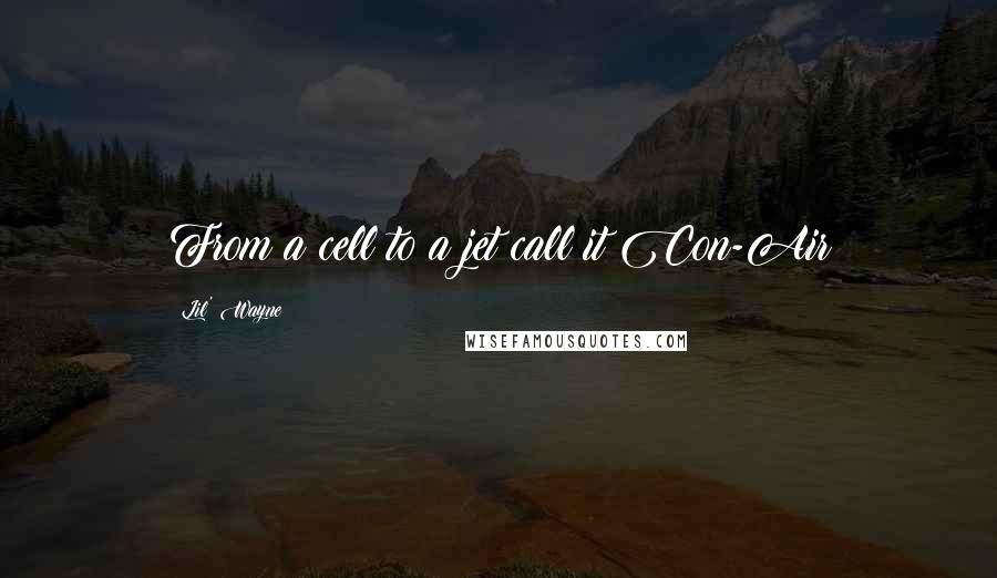 Lil' Wayne Quotes: From a cell to a jet call it Con-Air