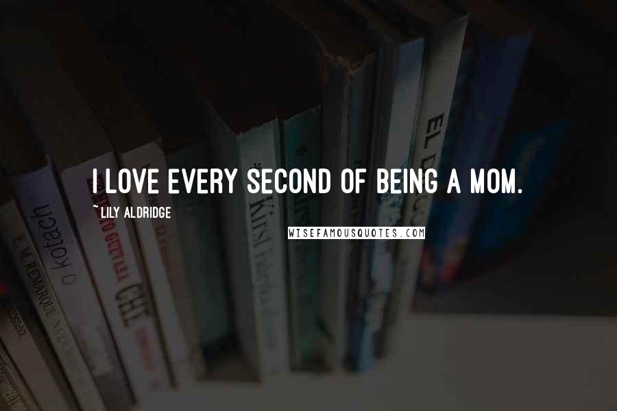 Lily Aldridge Quotes: I love every second of being a mom.